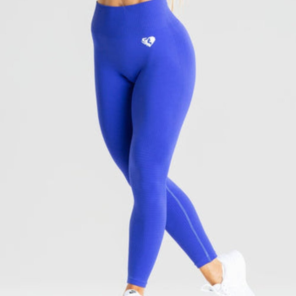 Women's Best Power Seamless Leggings | Blue, Size L